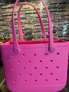 Pink Everyday Tote Bag - Casual Women's Handbag